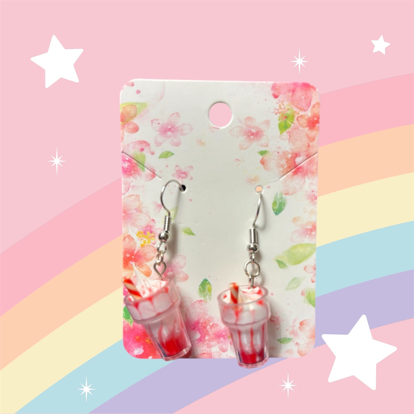 Strawberry Shake Earrings