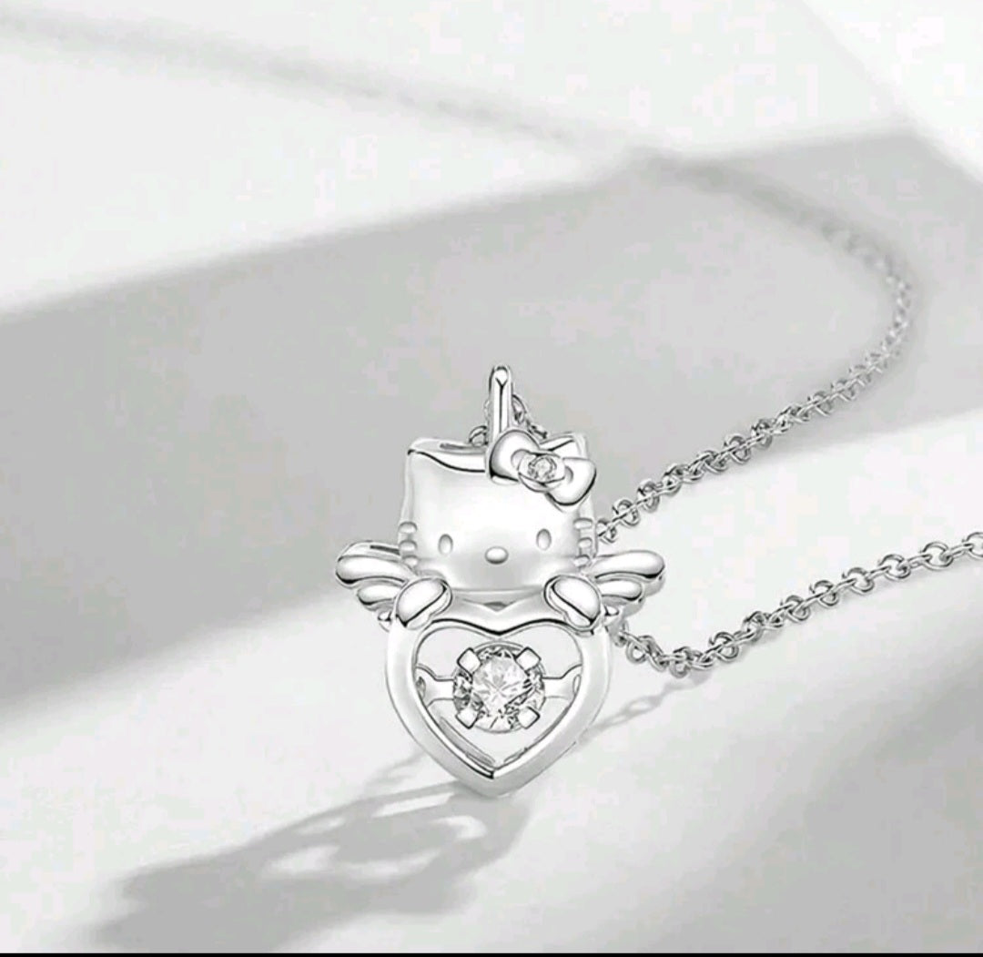 Sanrio Hello Kitty Cat Wing Pendant Necklace